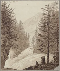 Klamm Pass with the Gasteiner Ache near Lend in the Salzburg region