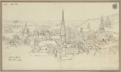 The Lesser Town in Prague from the Hradschin