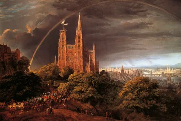 Medieval City on the Banks of a River