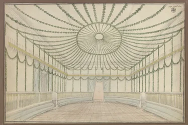 Merseburg. Castle. Design for the Decoration of a Hall on the Occasion of the Homage Celebrations for Frederick William III of Prussia