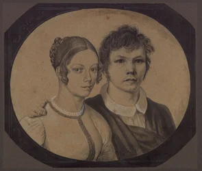 Self-Portrait of Karl Friedrich Schinkel with Susanne Schinkel, née Berger