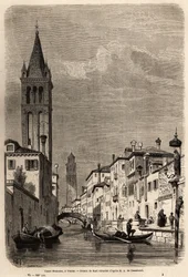 The Rezonico Canal, illustration for Adalbert de Beaumont
