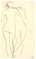 Two Standing Models