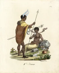 African Warriors with Weapons