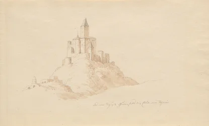 The Old Castle Gutenfeis at Caub on the Rhine