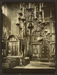 The Kremlin: Interior View of the Cathedral of the Archangel, Built in 1333