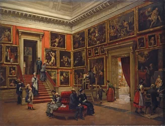 At the Dresden gallery, 1881