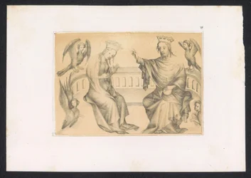 Coronation of the Virgin. Designs and studies by a Netherlandish master from the 15th century. After the originals preserved in the Royal Library in Berlin (series title)