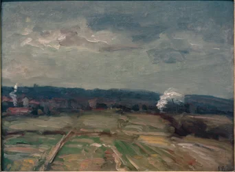 Landscape with Two Smoke Clouds