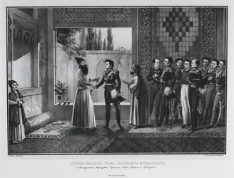 First Meeting of Count Ivan Paskevich with Abbas Mirza, 1828