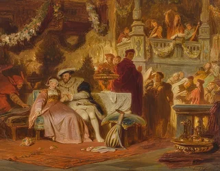 Henry VIII Courting Anne Boleyn at the Ball of Cardinal Wolsey