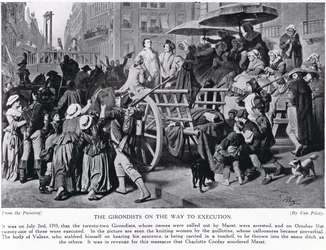 The Girondists on the way to Execution, illustration from 