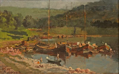 Ships in Neckarsteinach, 1893