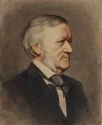 Portrait of the composer Richard Wagner 1813-1883, 1883