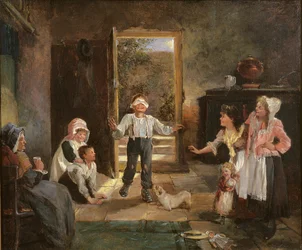 Children Playing Blind Mans Buff