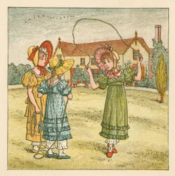 Girls Skipping