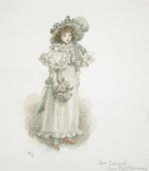 Study of a Fully Dressed Little Girl