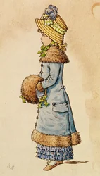 Sunday Best - Young Girl in Blue