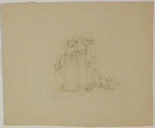 Two Children with Dog