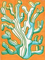 Vibrant Striped Coral