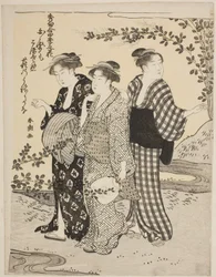 Bush Clovers in Summer, from the series "Choicest Odes Upon Flowers of the Four Seasons"