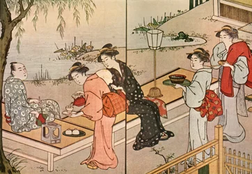 Woman Serving Tea