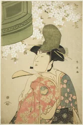 Actor Nakayama Tomisaburô as a Shirabyôshi Dancer in “The Maiden at Dôjô Temple”