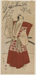 Ichikawa Monnosuke II as a Lord Holding a Banner, 1791