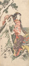 Kabuki Actor Segawa Kikunojo III in a Female Role
