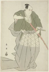 Momonoi Wakasanosuke Drawing a Sword