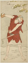 Actor Onoe Matsusuke I as a Mendicant Monk in 