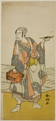 The Actor Ichikawa Yaozo II as the Boatman Jirosaku in the Play Oyafune Taiheiki, Performed at the Ichimura Theater in the Eleventh Month, 1775