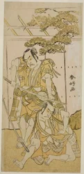 The Actors Otani Hiroji III as Onio Shinzaemon and Nakamura Sukegoro II as Wappa no Kikuo in the Play Iro Moyo Aoyagi Soga, Performed at the Nakamura Theater, 1775