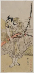 Ichikawa Monnosuke II as Soga no Goro