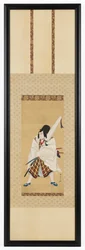 The Actor Ichikawa Ebizo III as Matsuomaru in the play Sugawara and the Secrets of Calligraphy, 18th century