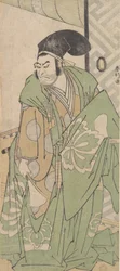 The First Nakamura Nakazo in the Role of Ko no Moronao