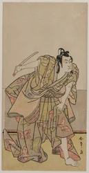 Ichikawa Monnosuke II as Soga no Goro