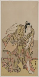 Ichikawa Monnosuke II as Soga no Goro, c. late 1770s