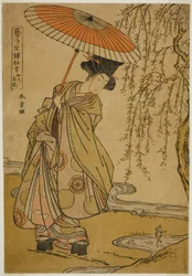 Parody of Ono no Tofu in the Play 