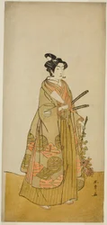 The Actor Ichikawa Monnosuke II as Kichisaburo, Temple Page of Kichijo-ji, in the Play 