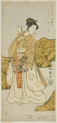 The Actor Ichikawa Monnosuke II as Shira-giku, a Temple Page, in the Play Haru wa Soga Akebono-zoshi, Performed at the Nakamura Theater in the First Month, 1772