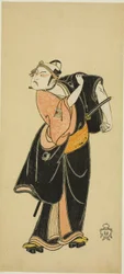 The Actor Ichikawa Raizo I as Hanakawado no Sukeroku in the Scene 