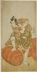 The Actor Matsumoto Koshiro IV as Matsuo-maru in the Play Sugawara Denju Tenarai Kagami, Performed at the Nakamura Theater in the Fourth Month, 1779