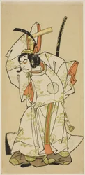 The Actor Nakamura Nakazo I as Prince Koreakira (?) in the Play 