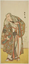 The Actor Nakamura Nakazo I as the Sword Master Takuma Genryu in the Play Edo no Fuji Wakayagi Soga, Performed at the Nakamura Theater in the First Month, 1789