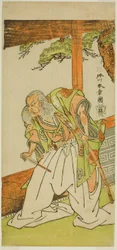 The Actor Otani Hiroemon III as Shinoda Jirodayu in the Play Keisei Momiji no Uchikake, Performed at the Morita Theater in the Seventh Month, 1772