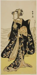 The Actor Segawa Kikunojo III as the Street-Walker Otsuyu in the Play Cho Chidori Wakayagi Soga, Performed at the Ichimura Theater in the Second Month, 1779