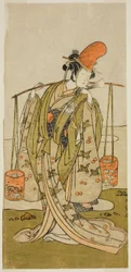 The Actor Segawa Kitsuji III as Murasame in the Play Gohiiki Kanjincho, Performed at the Nakamura Theater in the Eleventh Month, 1773