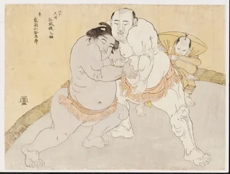 The Match between Tanikaze Kajinosuke and Kimenzan Tanigoro