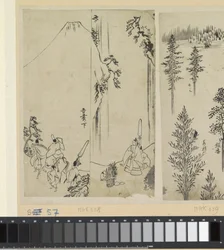 Rider with Entourage and the Greeting of a Daimyo